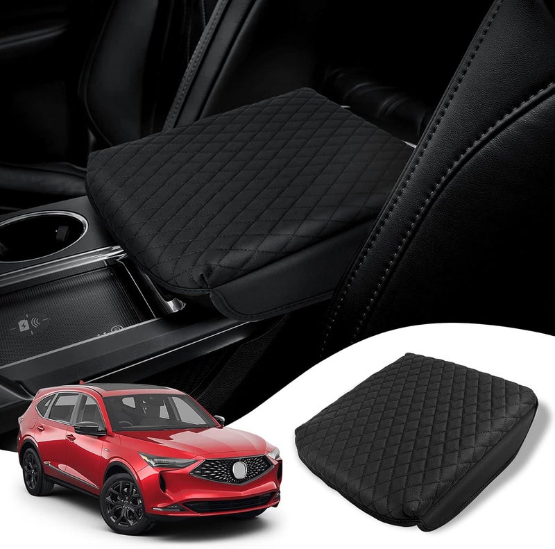 Rilsen Custom Fit for Center Console Cover Acura MDX 2022 2023 2024 2025 2026 Armrest Cover Center Console Pad Interior Accessories Car Armrest Seat Box Cover Protector Black - Image 1